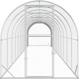  Kokošinjac Srebrna 1200 x 200 x 200 cm Pocinčani čelik | shoptok.hr