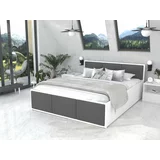 AJK Meble krevet Panama tapecirani - 160x200 cm - bijela