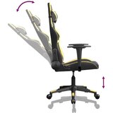 vidaXL Gaming stol črno in zlato umetno usnje | Shoptok.si
