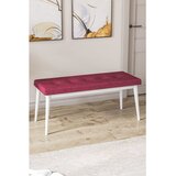 Hanah home klupa Pera Bench, 105 cm, bordo / bela | Eponuda.com