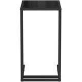  Bočni stolić za računalo crni 50x35x65 cm od kaljenog stakla | shoptok.hr