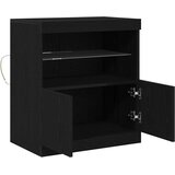  LED komoda Crna 60,5 x 37 x 67 cm Konstruirano drvo | shoptok.hr