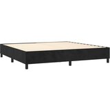  S oprugama i madracem crni 200x200 cm baršunasti | shoptok.hr