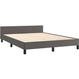  Okvir za krevet s uzglavljem sivi 140x200 cm od umjetne kože | Shoptok.si