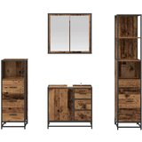  Set namještaja za kupaonicu 4 pcs Staro drvo 65 x 33 x 60 cm | shoptok.hr