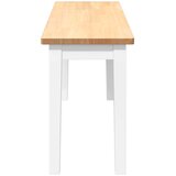  Klupa 110 cm bijela puna drvena guma | shoptok.hr