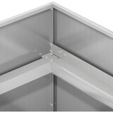  Vrtna saksija Srebrna 80 x 80 x 60 cm Pocinčani čelik | shoptok.hr