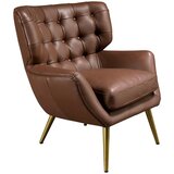 Angel Cerdá Chester armchair dark brown leather, (5000076649) | Shoptok.si
