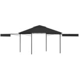 vidaXL Paviljon z dvojno raztegljivo streho 3x3x2,75m antracit 180g/m² Cene
