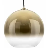 Leitmotiv staklena viseća rasvjeta u zlatnoj boji Bubble, ø 40 cm