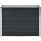  Povišena vrtna gredica antracit 100x40x77 cm pocinčani čelik | shoptok.hr