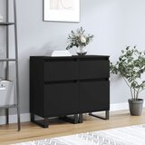 vidaXL Komode 2 kom crne 40 x 35 x 70 cm od konstruiranog drva Cijene