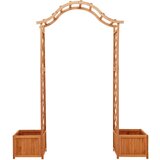 vidaXL Vrtna pergola sa sadilicom od masivne jelovine | shoptok.hr