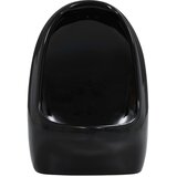  Zidni pisoar s ventilom za ispiranje keramički crni | shoptok.hr