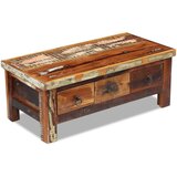  Stolić za kavu s ladicama 90x45x35 cm masivno obnovljeno drvo | shoptok.hr