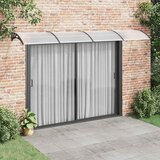 Nadstrešnica za vrata crna 400 x 100 cm polikarbonatna | shoptok.hr