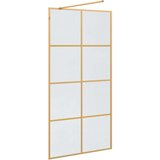  Zid za walk-in tuš Zlatno 100 x 195 cm Staklo otporno na udarce | shoptok.hr