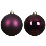 Dekordom Novogodišnji set kugli za jelku 6pcs 8cm 022596 - Dark mauve - KMG Dekordom Novogodišnji set kugli za jelku 6pcs 8cm 022596 - Dark mauve - KMG Slike