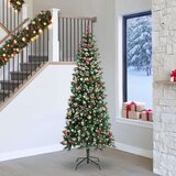 vidaXL Umestno božično drevo med 300 LED Zelena 96 x 96 x 240 cm | Shoptok.si