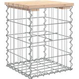  Vrtna klupa s gabionskim dizajnom 33x31x42 cm masivna borovina | shoptok.hr
