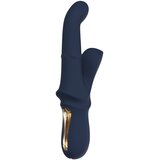 DREAMTOYS Goddess - parni vibrator s kliznim nizom kuglica (tamno plava) Cijene