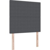 Boks Vzmetnica s podbojem in LED temno siva 80x200 cm žametna tkanina, (22116204) | Shoptok.si