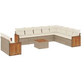  11-dijelni set vrtnih sofa od poliratana s jastucima bež | shoptok.hr