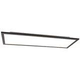 QAZQA Sodobna stropna svetilka črna z LED 80 cm - Liv Cene