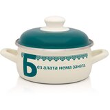 Metalac plitka šerpa ĆIRILICA ZELENA 16cm/1,5l | ePonuda.com