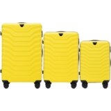 WINGS set od tri kofera od ABS materijala veličine V M S žuti Cijene