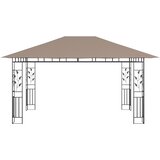  Sjenica s mrežom protiv komaraca 4x3x2,73 m smeđe-siva 180 g/m² | shoptok.hr
