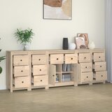 vidaXL Komoda 230x35x80 cm trdna borovina Cene