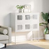 vidaXL Komoda ružičasta 100,5x39x107 cm hladno valjani čelik | shoptok.hr