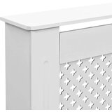  Pokrov za radiatorje 2 kosa bel 112x19x81,5 cm mediapan | Shoptok.si