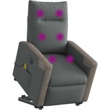 Maison Chic Električni masažni naslanjač - Relax naslanjač s funkcijo vstajanja temno siv, (22061336) Cene