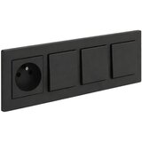 Legrand trostruki jednopolarni prekidač br. 1 i kućna utičnica 250V/16A NILOE STEP Cene