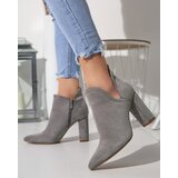 Resti Gray ankle boots with cut from Alania - Footwear | ePonuda.com