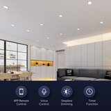 Aigostar LED prigušiva ugradna plafonska svetiljka 6W/230V prečnik 11,5 cm Wi-Fi | Eponuda.com