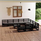 Maison Chic Seti vrtnega pohištva - Vrtna garnitura - Vrtni pohištvo set 11-delna trdna borovina, (21819089) | Shoptok.si