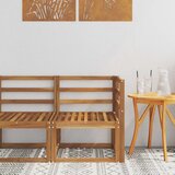 Vanjski kutni kauč Čvrsto drvo akacije Prirodna 63 x 63 x 73 cm | shoptok.hr