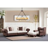 Atelier Del Sofa Trosed Fresno 3, 300x115x80 cm, Smeđe-bijela | Eponuda.ba
