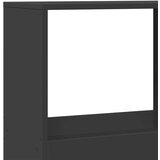 vidaXL Pregrada za prostor črna 100x33x175 cm inženirski les | Shoptok.si