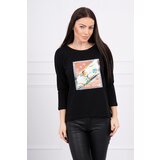 Kesi Blouse with 3D Bird black graphics | shoptok.hr