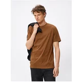 Koton T-Shirt - Brown - Regular fit