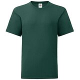 Fruit Of The Loom Green children's t-shirt in combed cotton Cene