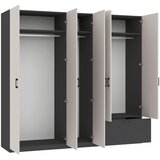 Mömax Garderobna Omara Mila, Kašmir, Antracit | Shoptok.si