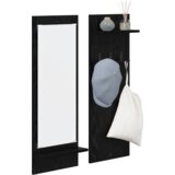vidaXL Nadwyčajna obešalnik za plašče Črni hrast 70 x 10 x 90 cm | Shoptok.si