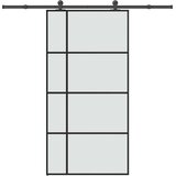 vidaXL Klizna vrata s priborom 102,5x205 cm od stakla ESG i aluminija | shoptok.hr