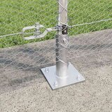  Heksagonalna ograda s betonskom osnovom 10 x 1,2 m Srebrna | shoptok.hr