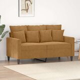  Dvosjed smeđi 120 cm baršunasti | shoptok.hr